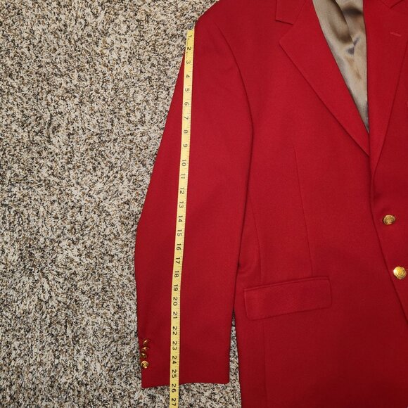 Hardwick Regent Red Blazer – Men’s 46 Long – USA Made - Picture 9 of 16